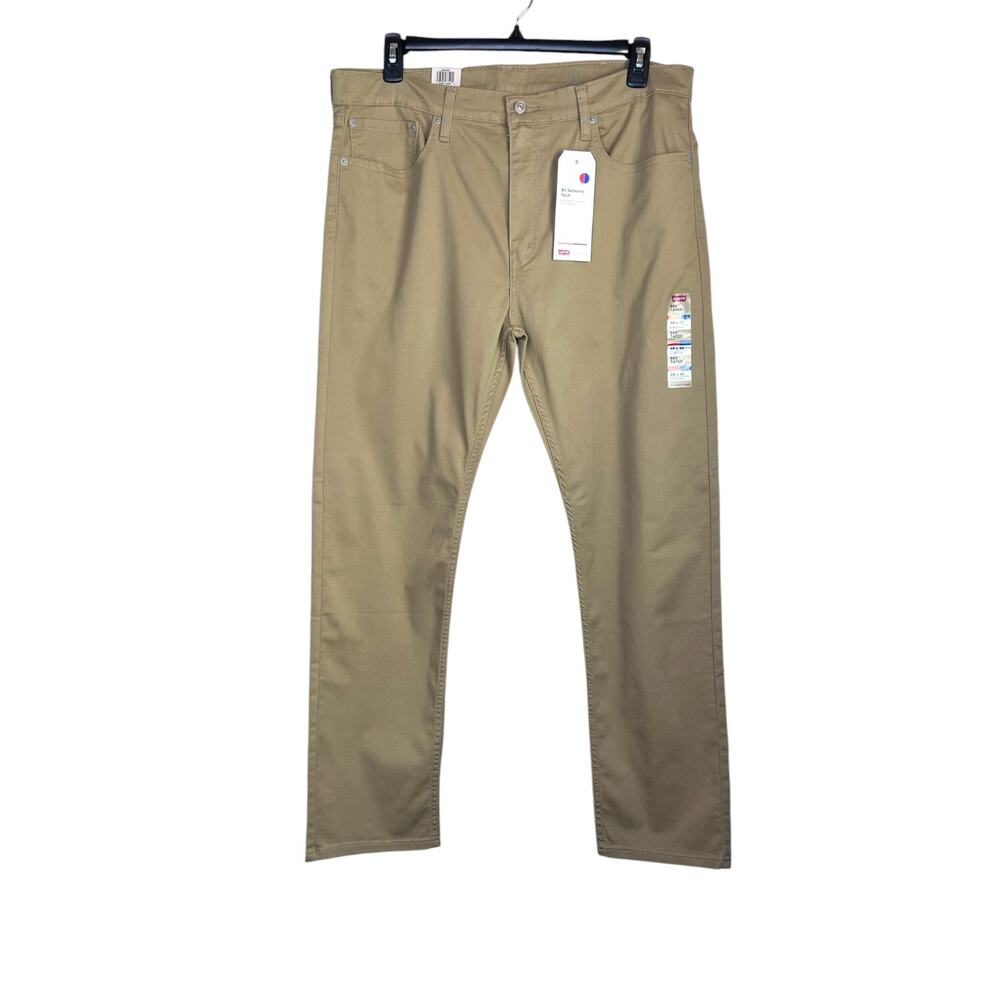 Levi's 502 Taper Fit Men's Jean Stretch Cotton All Season in Khaki Fit 38W x 32L